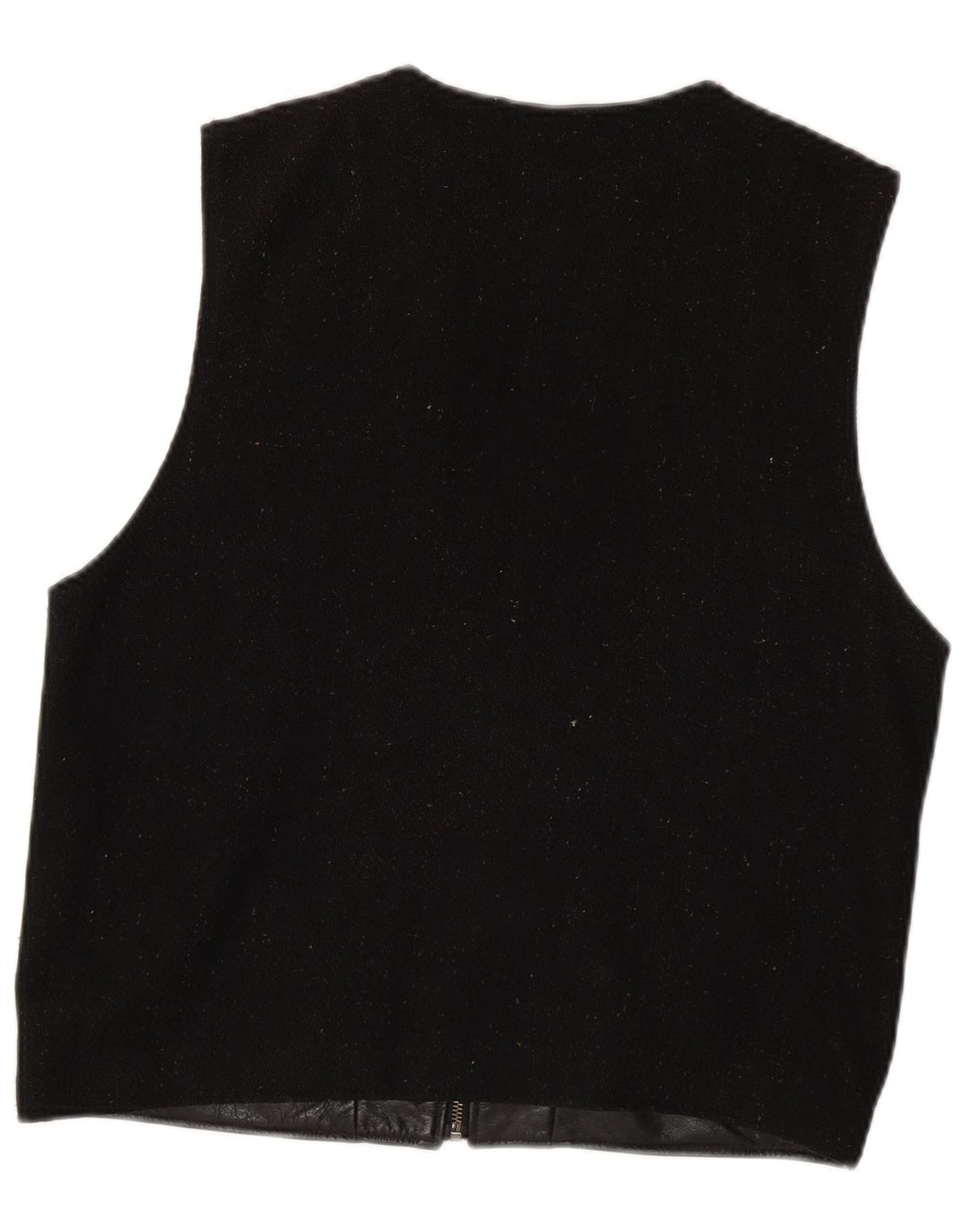 Conwell Chaleco de cuero para mujer Reino Unido 46 Cuero negro grande
