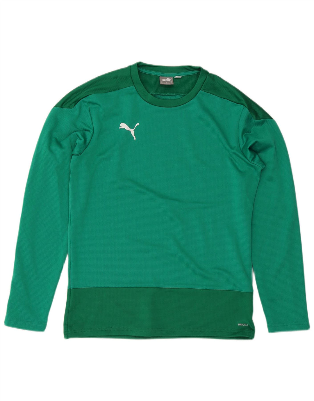 Camiseta Puma Hombre Manga Larga Verde Medio