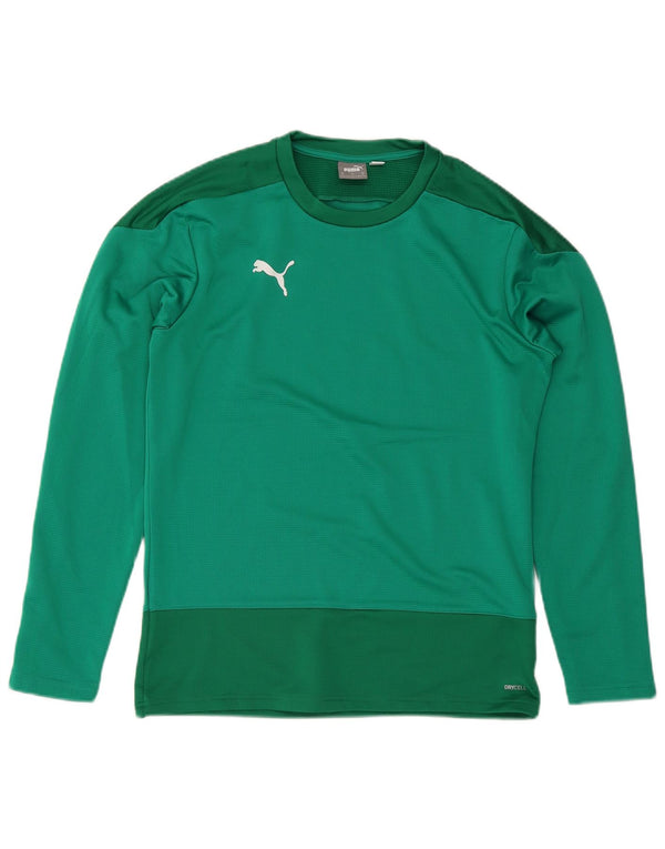 Camiseta Puma Hombre Manga Larga Verde Medio