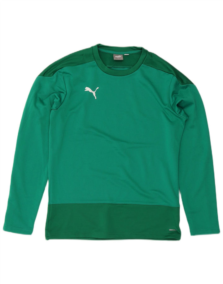 Camiseta Puma Hombre Manga Larga Verde Medio