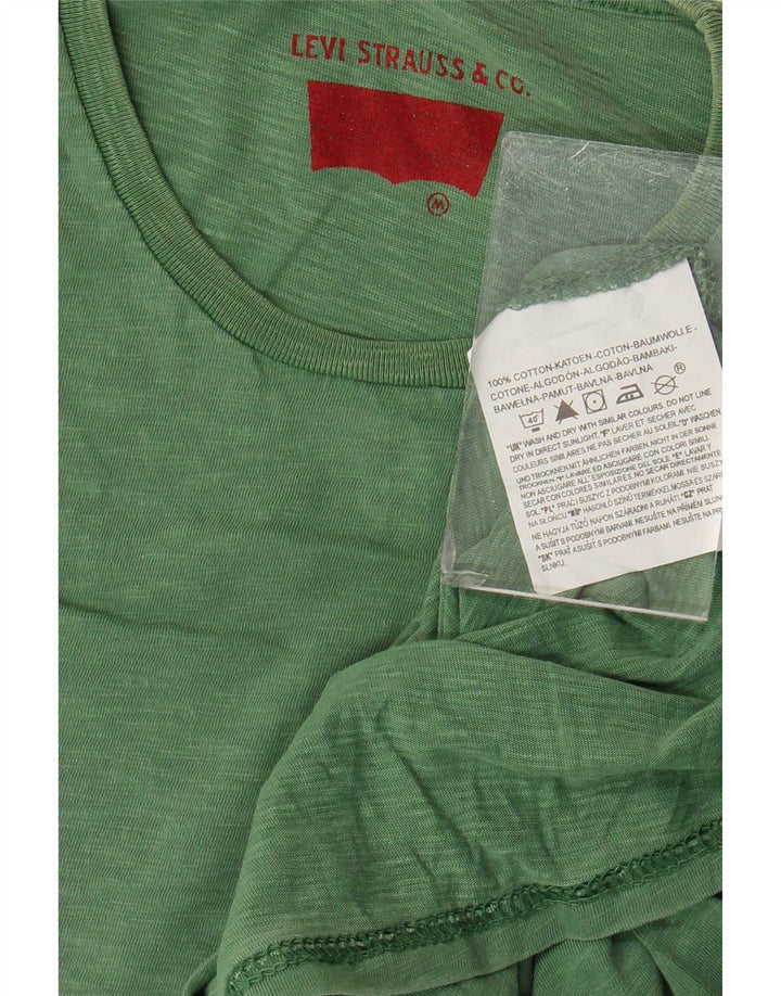 Camiseta Levi's Hombre Top Algodón Moteado Verde Medio