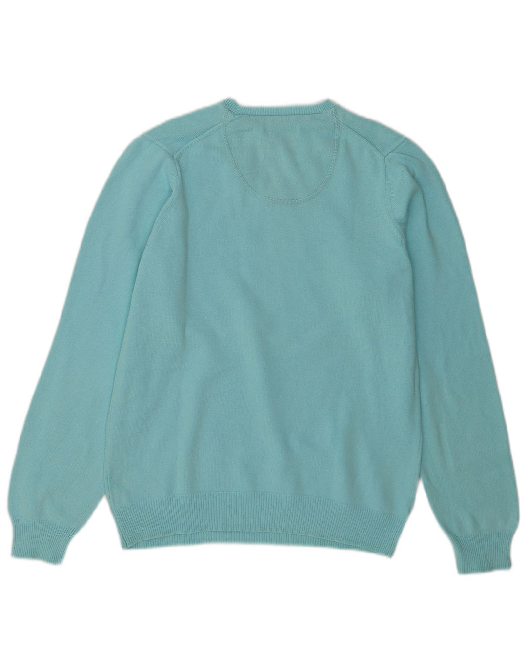 Marks & Spencer - Jersey para hombre con cuello en V, color azul, talla pequeña, color turquesa