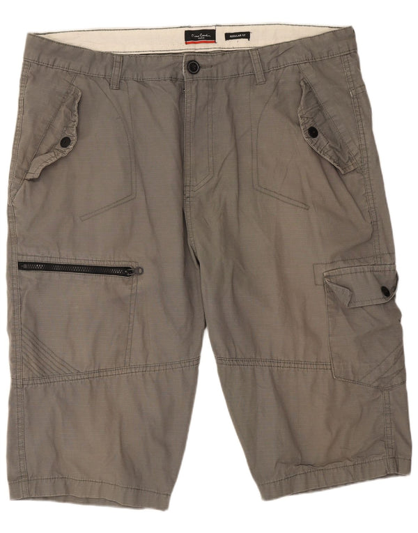 Pierre Cardin Pantalones cortos cargo de corte regular para hombre XL W38 Algodón gris