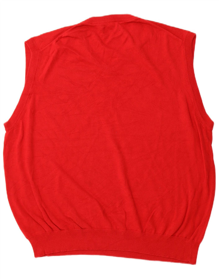 CHAPS Chaleco para hombre Camiseta sin mangas 2XL Algodón rojo