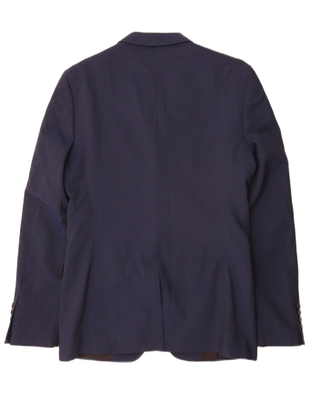 Zara Chaqueta tipo blazer de 2 botones para hombre EU 48 Poliéster azul marino mediano