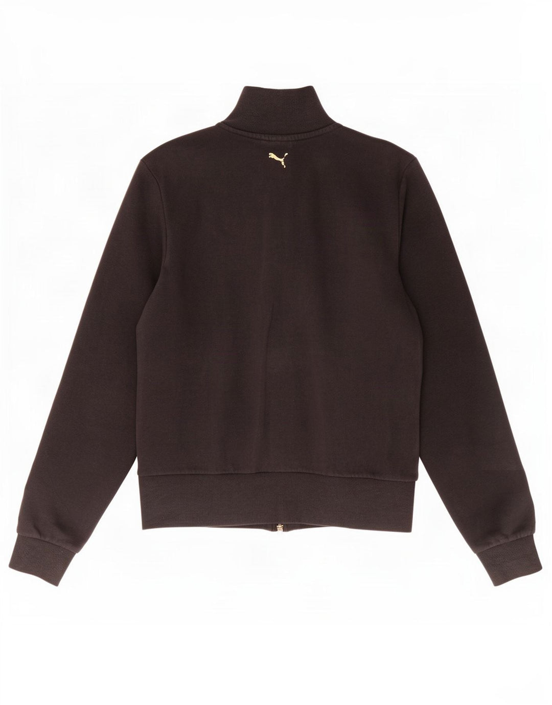 Puma Mujer Chándal Top Chaqueta Reino Unido 12 Mediano Negro Algodón