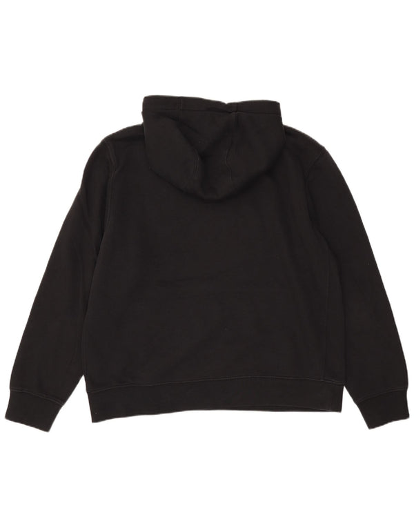 Nike - Sudadera con capucha para hombre, diseño gráfico, talla grande, algodón negro