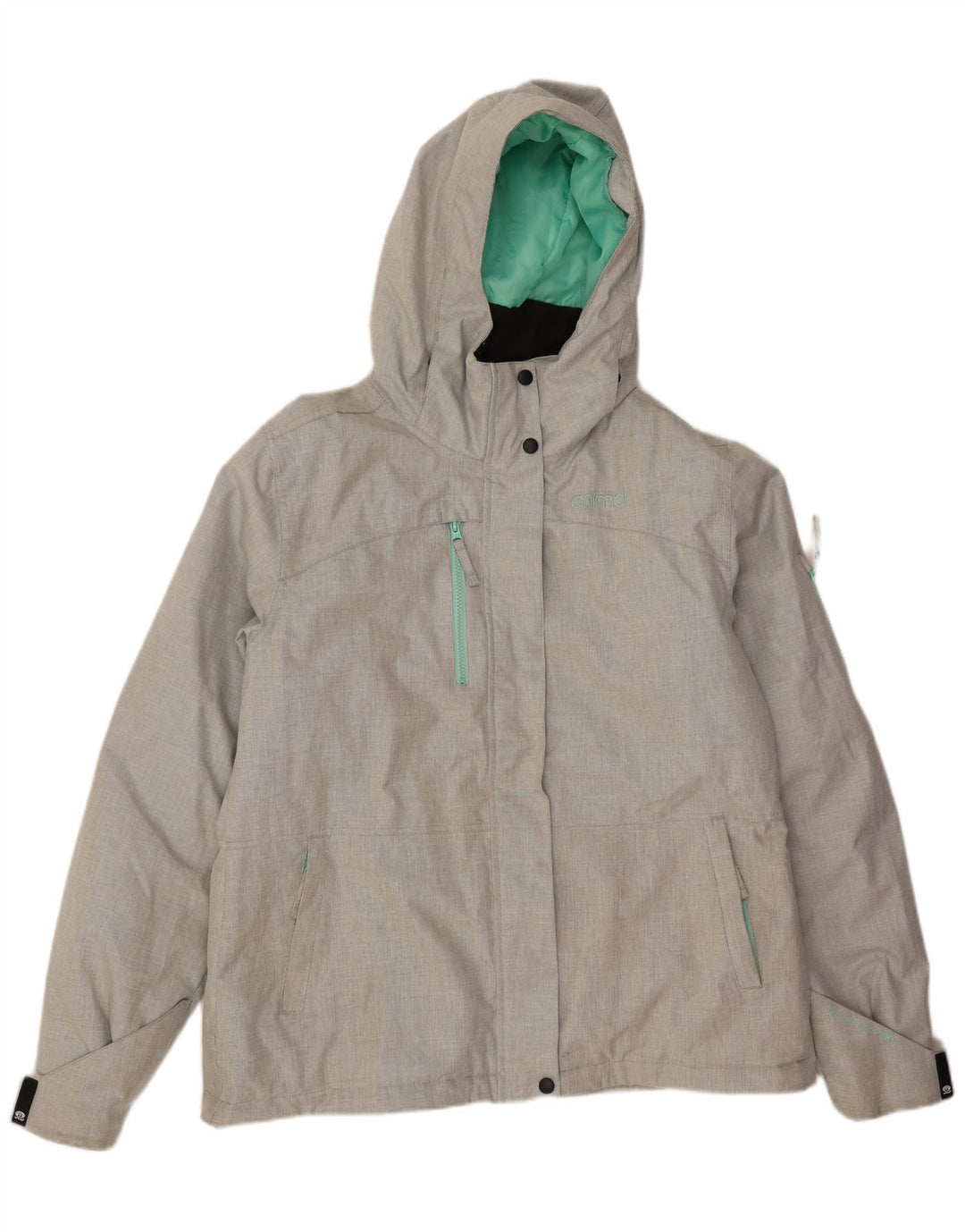 Chaqueta cortavientos para mujer Animal UK 46 Poliéster de pata de gallo verde grande