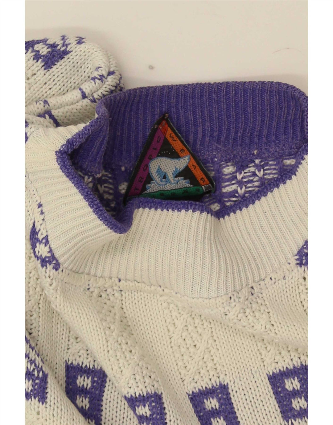 Eisbar Jersey De Cuello Redondo Hombre XL Blanco Geométrico