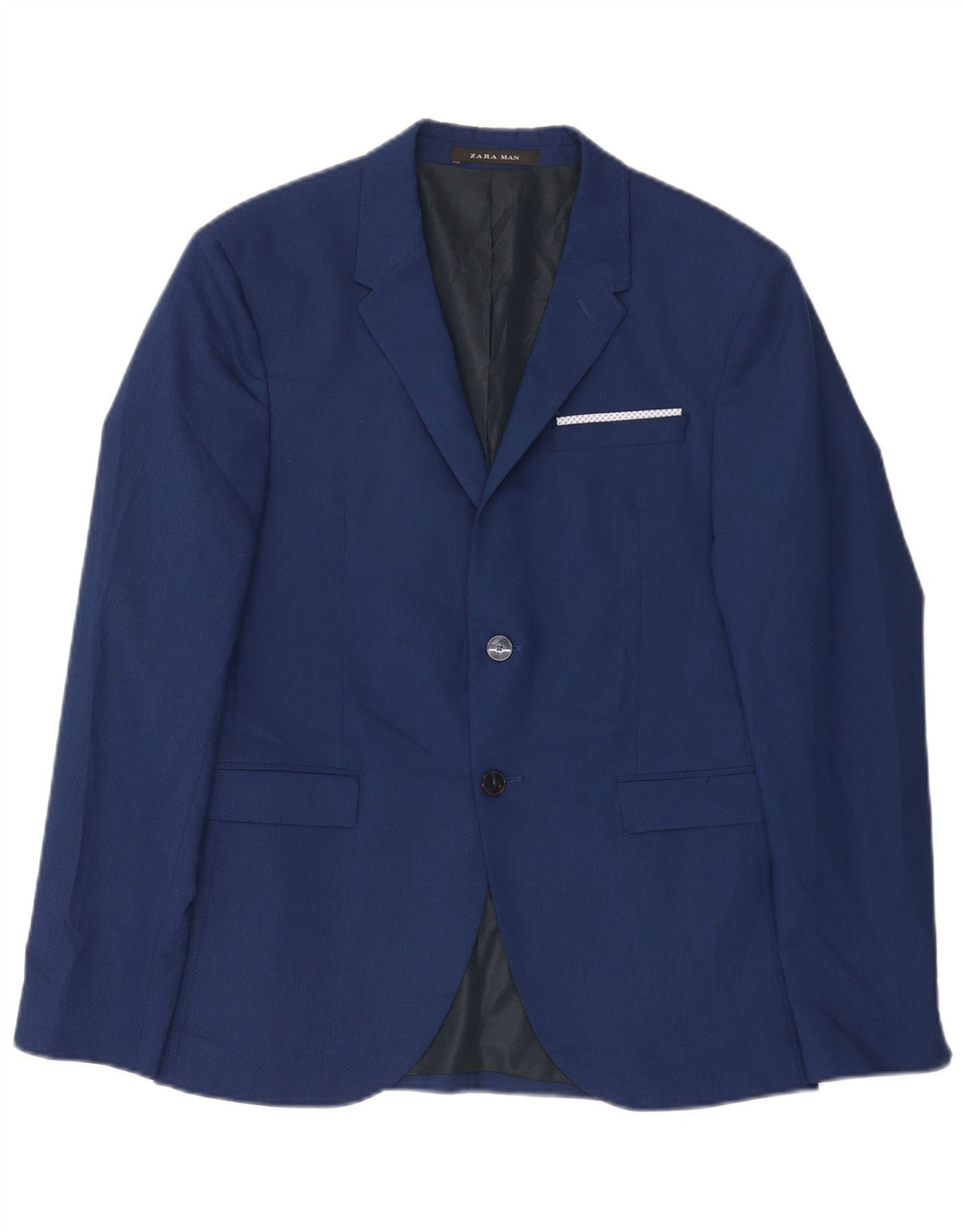 Zara Chaqueta tipo blazer de 2 botones para hombre EU 50 Azul medio