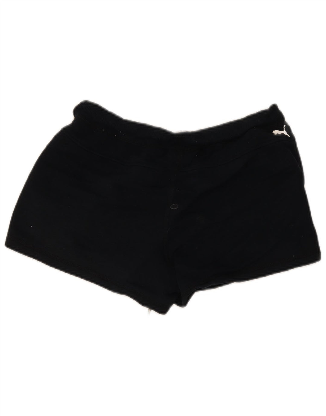 Puma - Pantalones cortos deportivos para mujer, talla 40, algodón negro mediano
