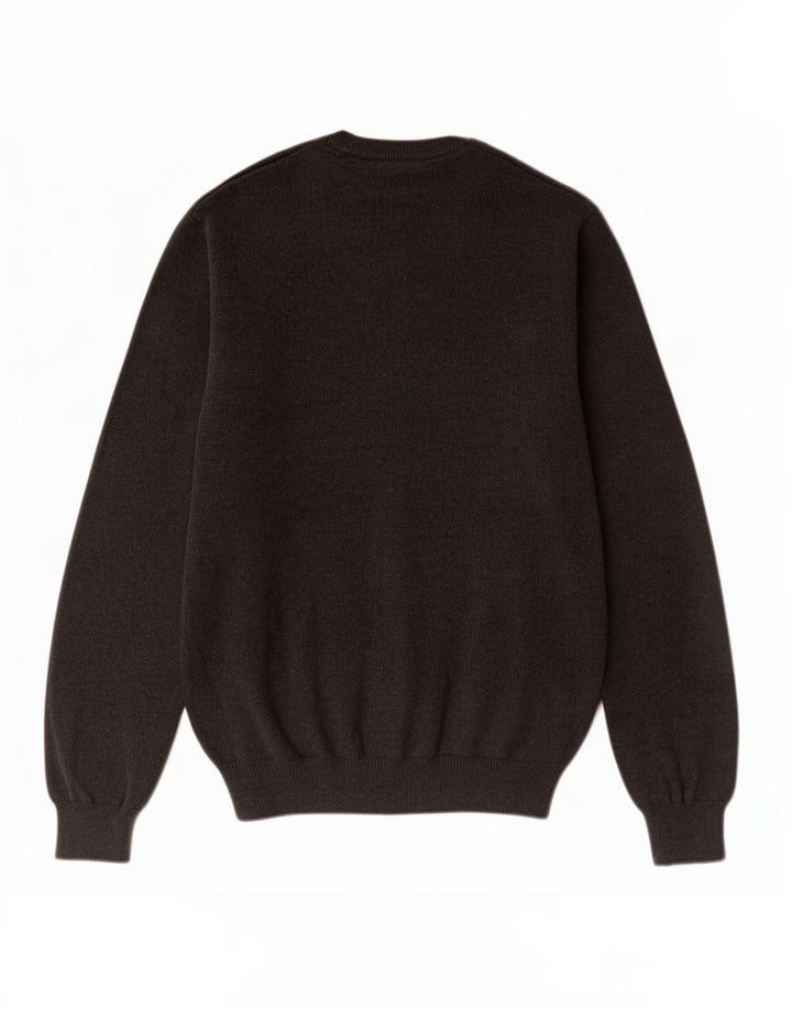 Marks & Spencer Jersey de corte regular con cuello en V para hombre de algodón gris medio