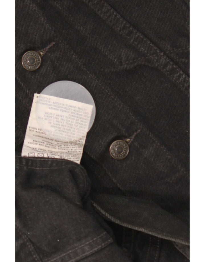 Levi's Chaleco vaquero para hombre UK 38 Algodón negro mediano