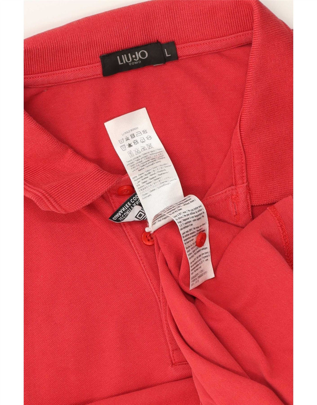 Polo Liu Jo Hombre Grande Rojo Algodón