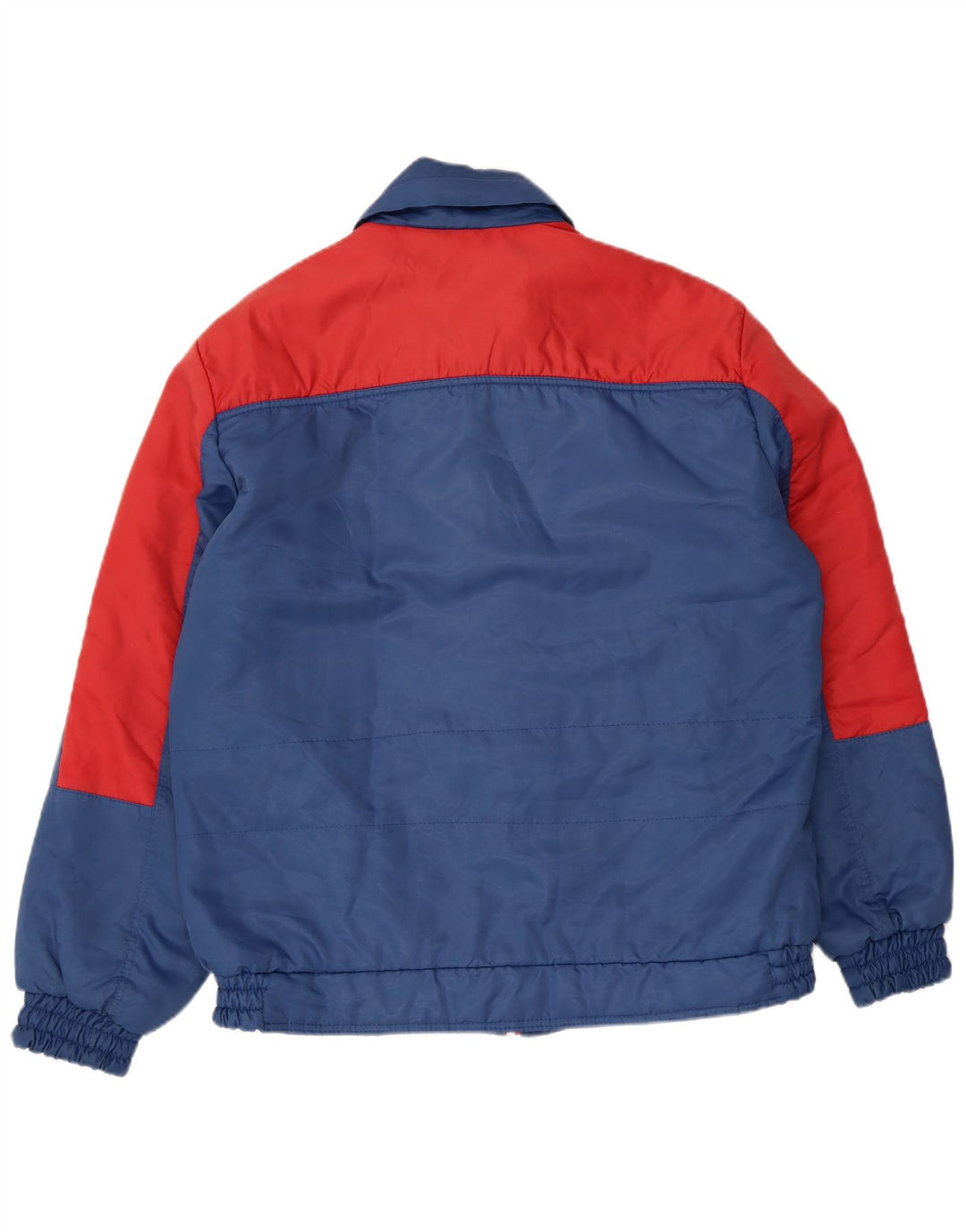 Chaqueta acolchada vintage para hombre IT 52 XL Azul Colorblock Poliéster