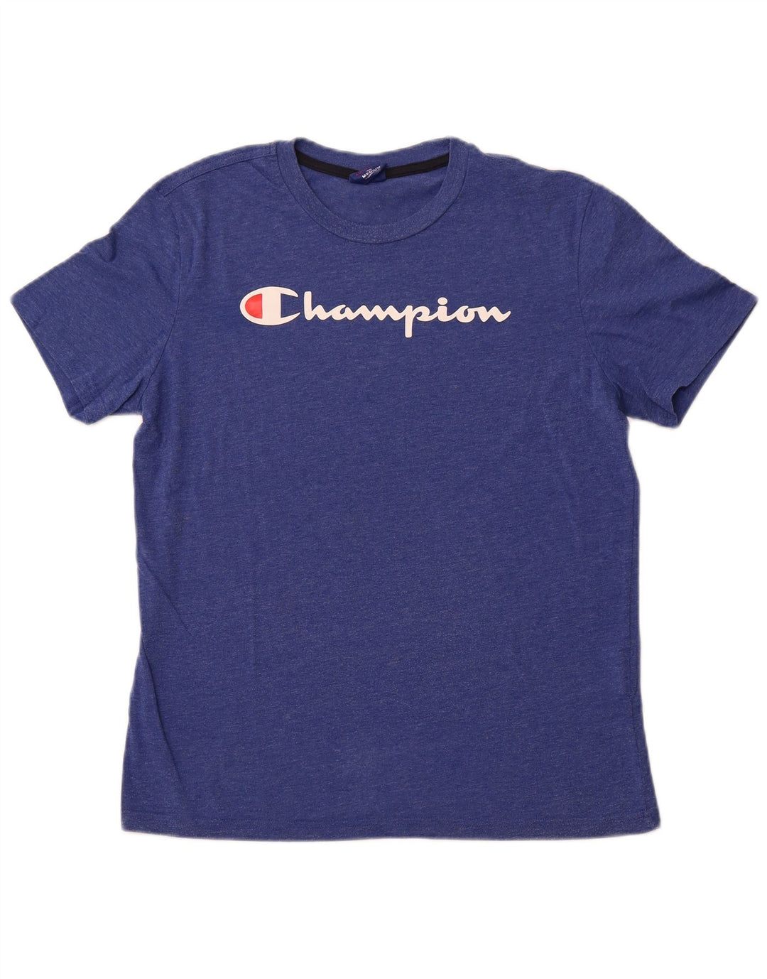 CHAMPION Camiseta gráfica para hombre Top Algodón azul medio