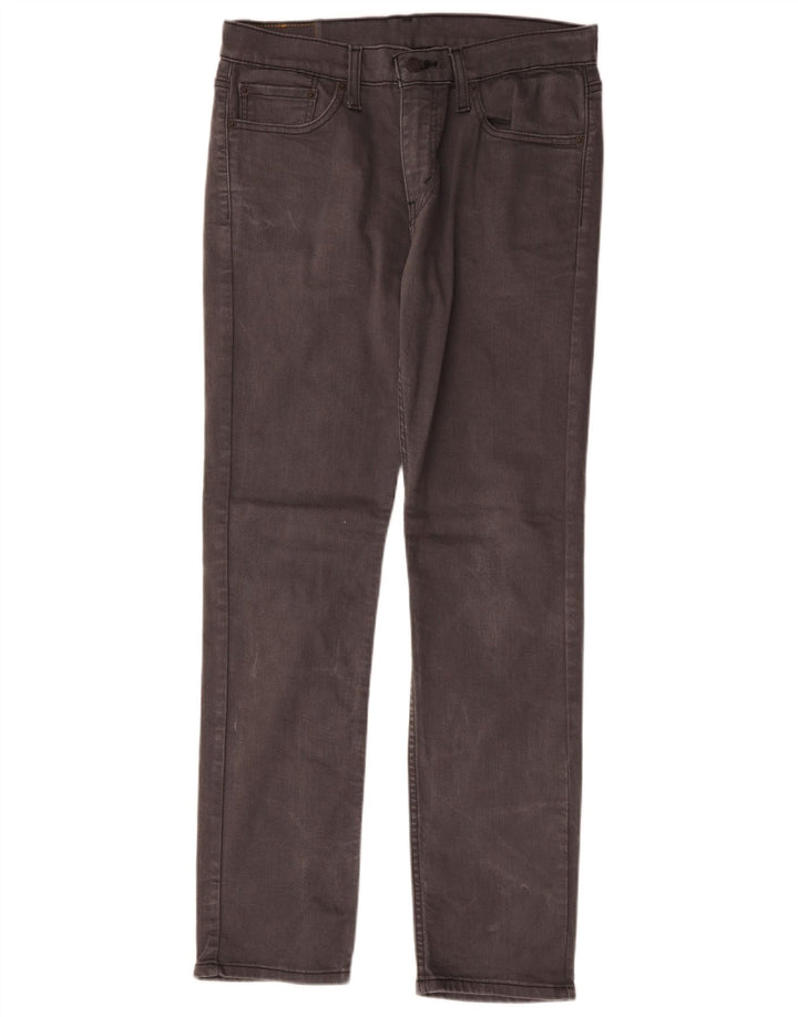 Levi's Hombre 511 Slim Jeans W33 L32 Algodón Gris
