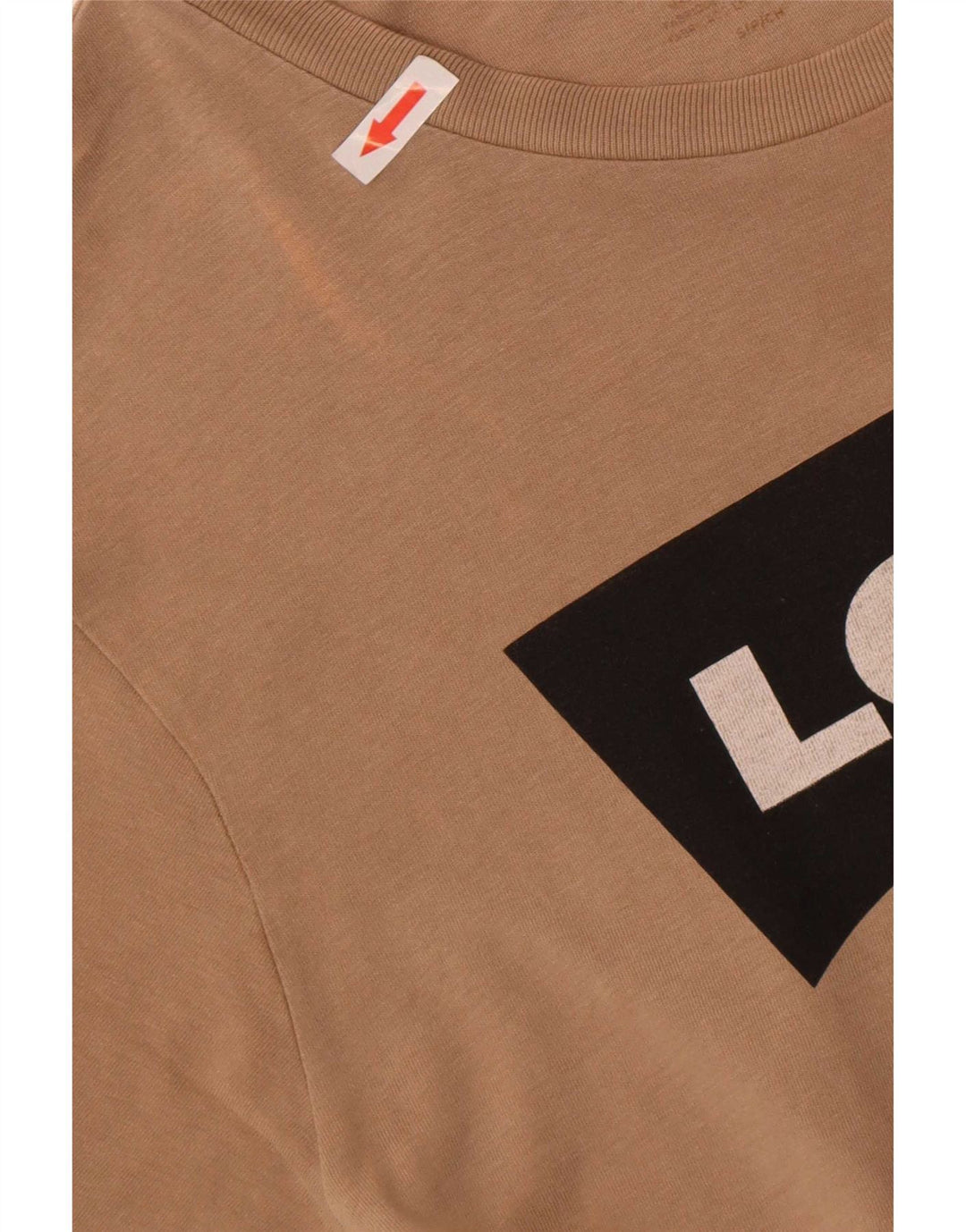 Levi's Camiseta gráfica para hombre Top Small Brown Cotton