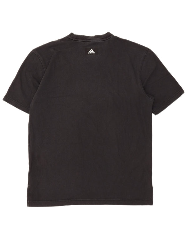 Adidas - Camiseta gráfica para hombre, talla mediana, algodón negro