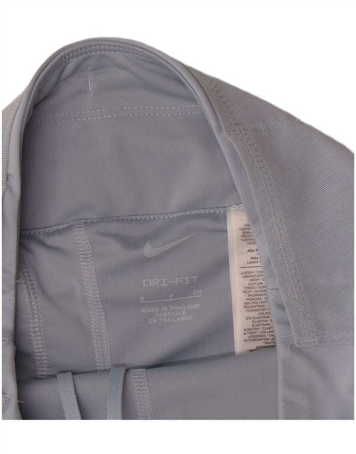 Nike - Pantalones cortos deportivos Dri Fit para mujer, talla 10, poliéster azul pequeño