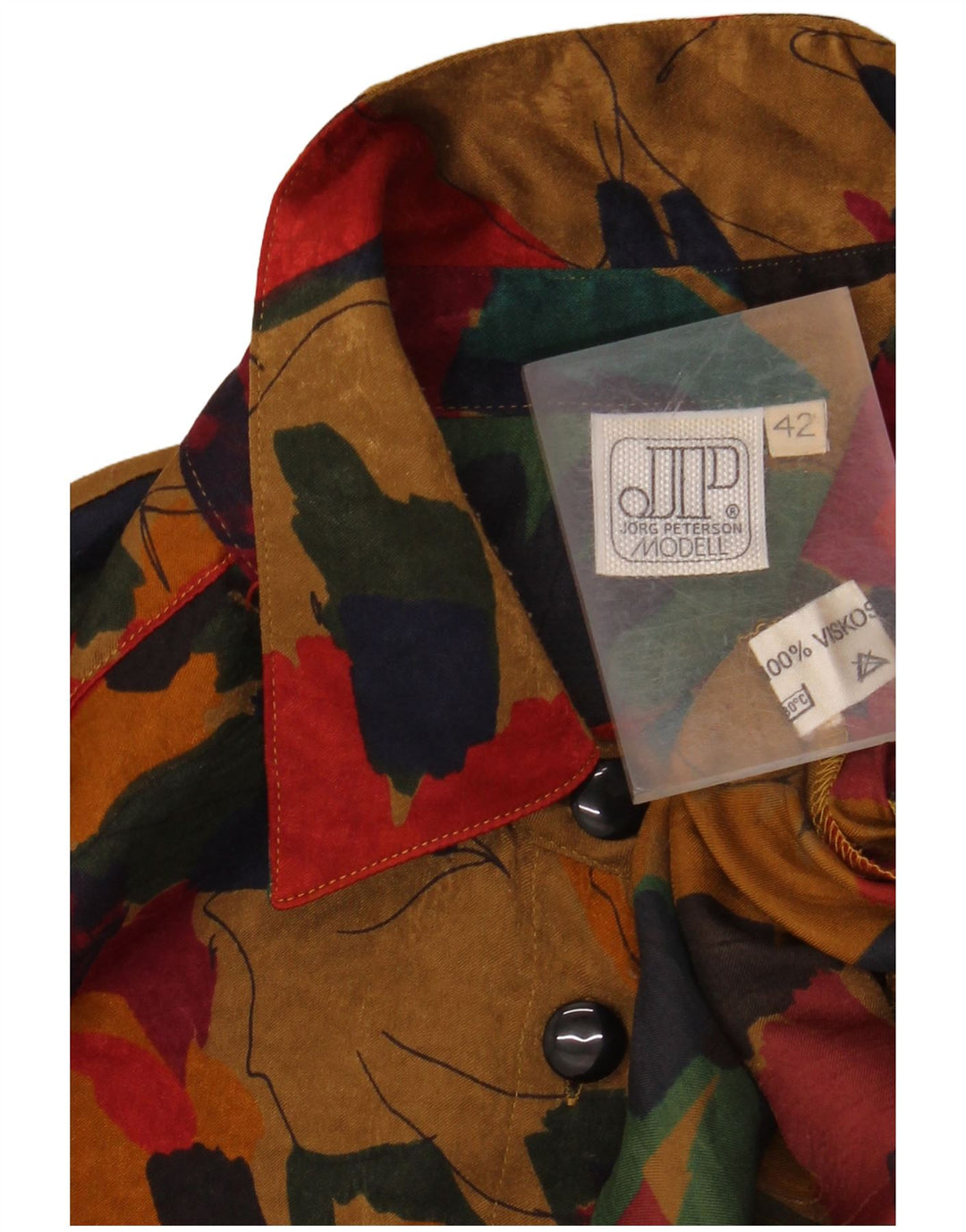 JORG PETERSON Blusa camisera para mujer EU 42 Grande Multicolor Floral