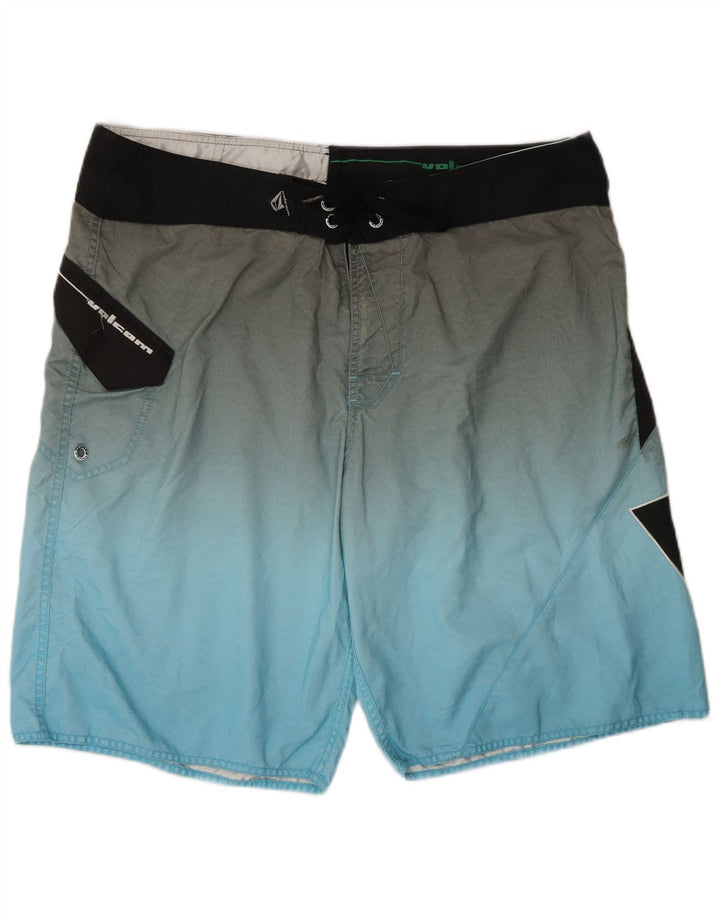 VOLCOM Bañador gráfico para hombre XL Azul Colorblock Poliéster
