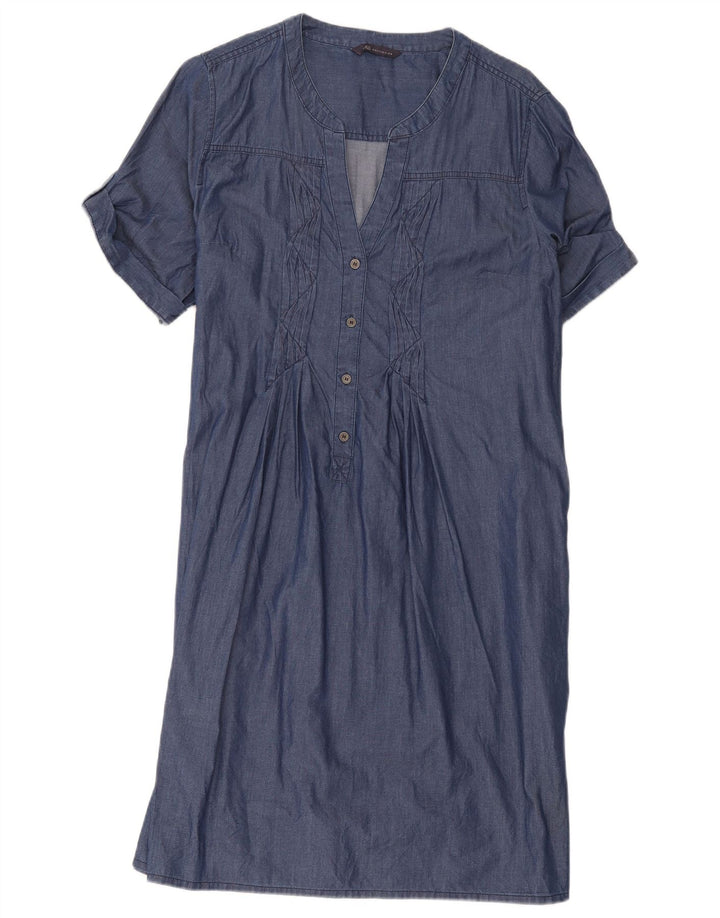 Marks & Spencer Vestido camisero tipo jersey para mujer UK 46 Grande Algodón azul