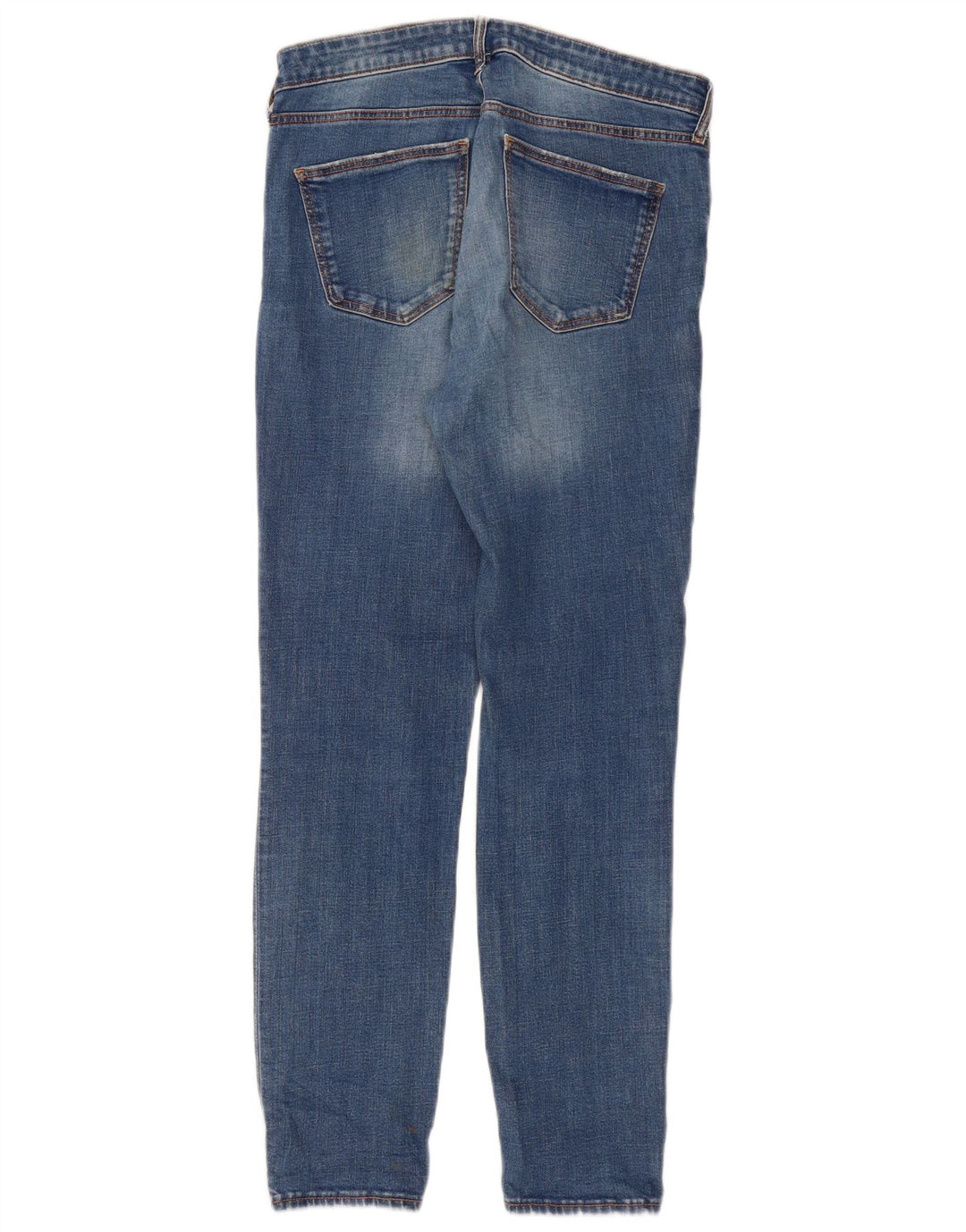 ZARA Vaqueros ajustados desgastados para mujer EU 38 Small W28 L28 Azul