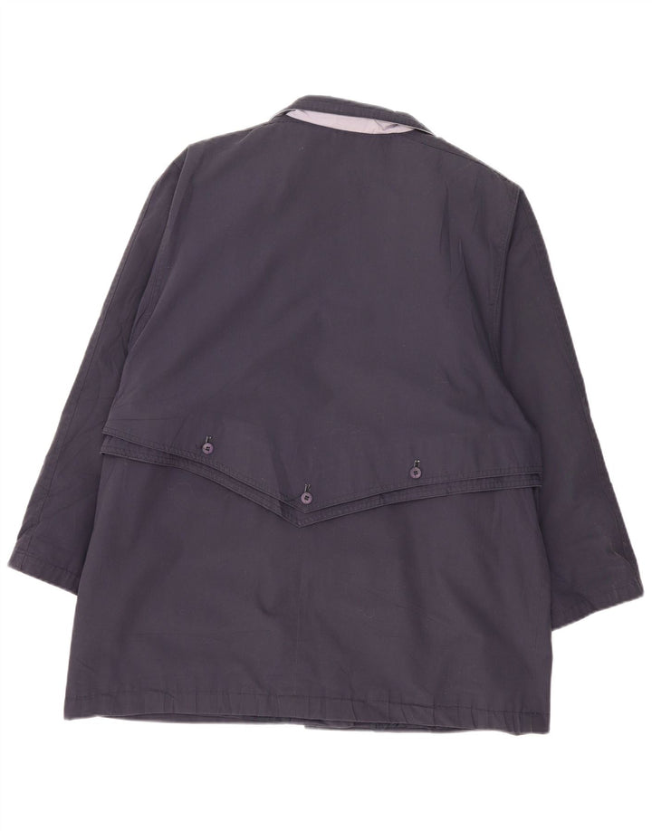 VINTAGE Chaqueta utilitaria para mujer EU 46 XL Poliéster azul marino