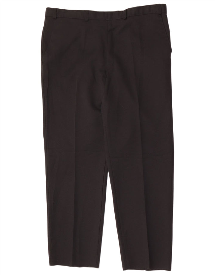 Marks & Spencer Pantalón chino recto para hombre W38 L29 Poliéster negro