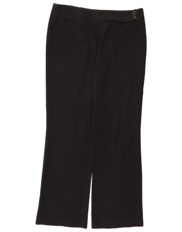 Marks & Spencer Pantalones Casuales de Corte Suelto para Mujer UK 40 Large W36 L33 Negro
