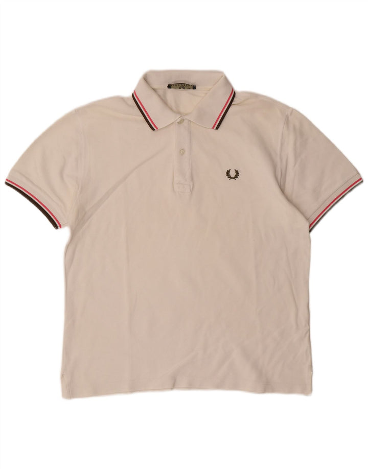 Polo Fred Perry Hombre Blanco Mediano