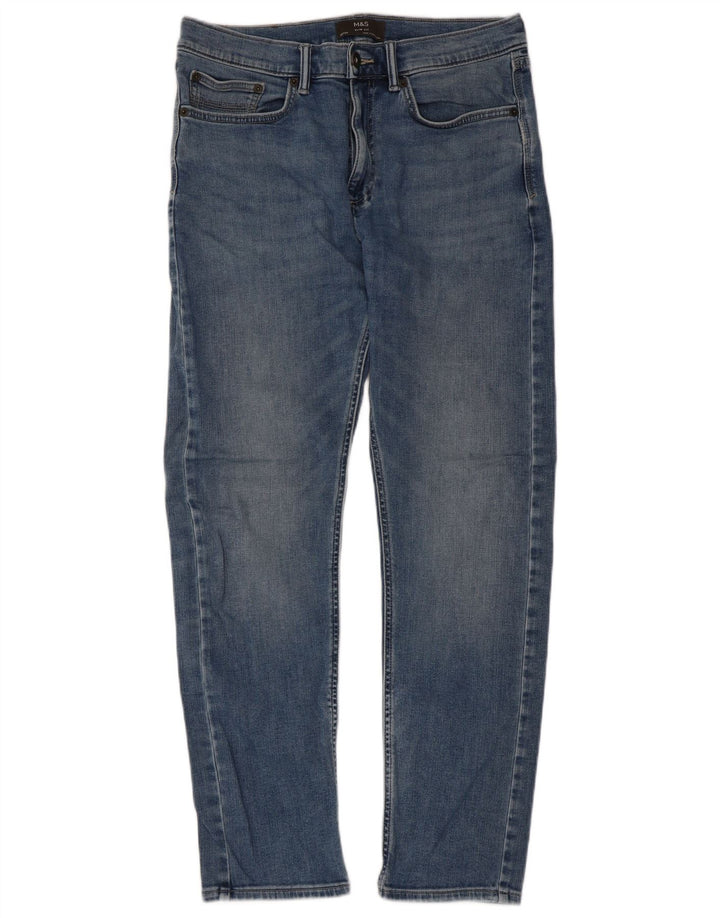 Marks & Spencer Vaqueros ajustados para hombre W32 L31 Azul
