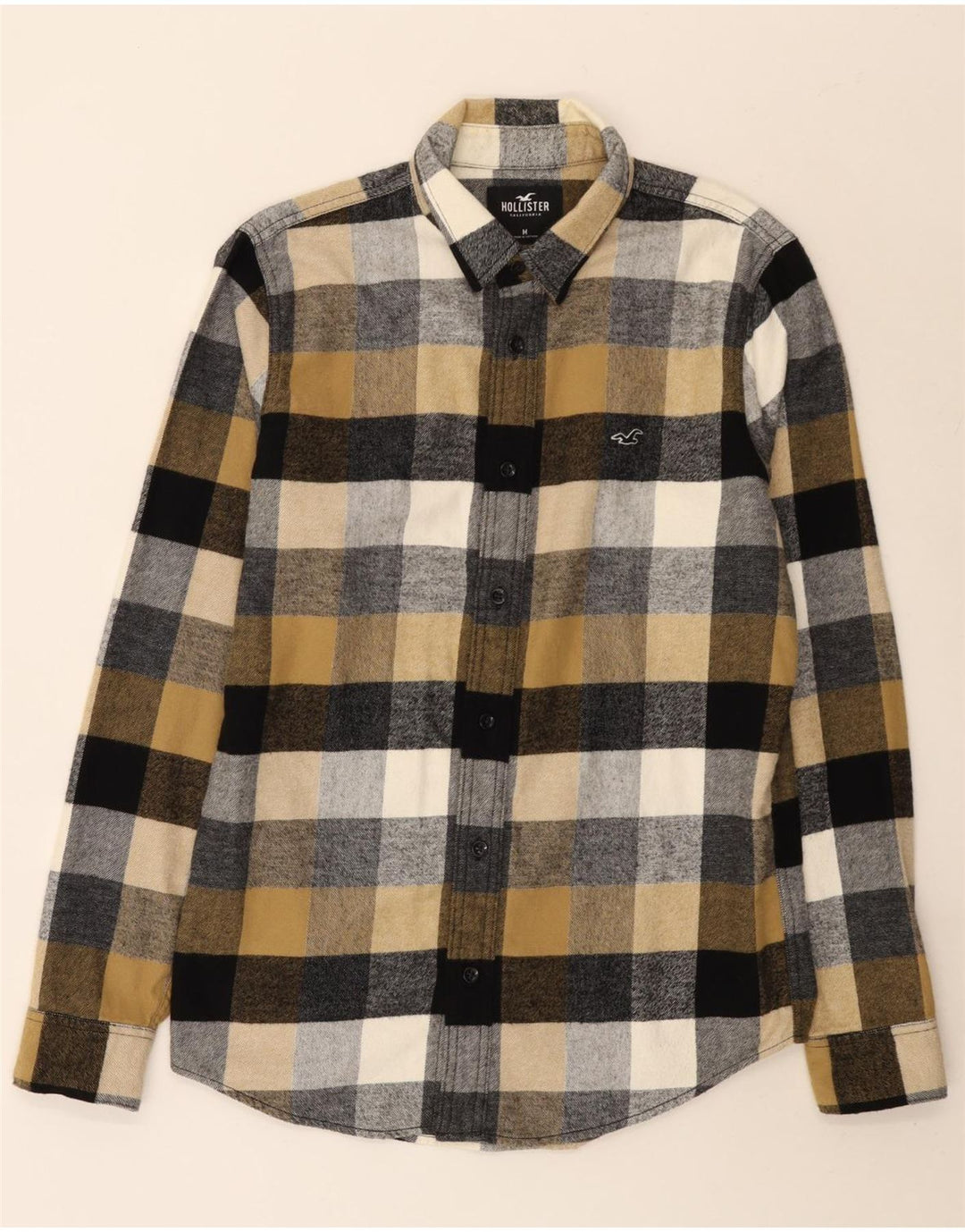 Camisa Hollister De Franela De Algodón A Cuadros Multicolor Mediana