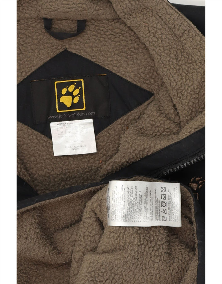 Jack Wolfskin Chaqueta cortavientos para mujer UK 12/14 Mediano Negro Poliéster