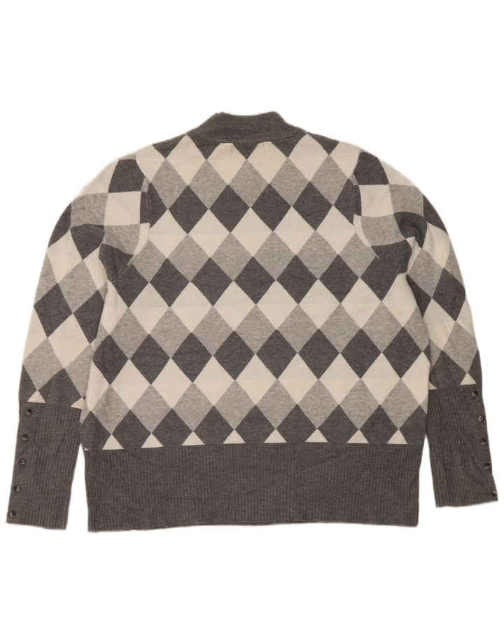 Marks & Spencer Jersey con Cuello Alto para Mujer UK 22 3XL Gris