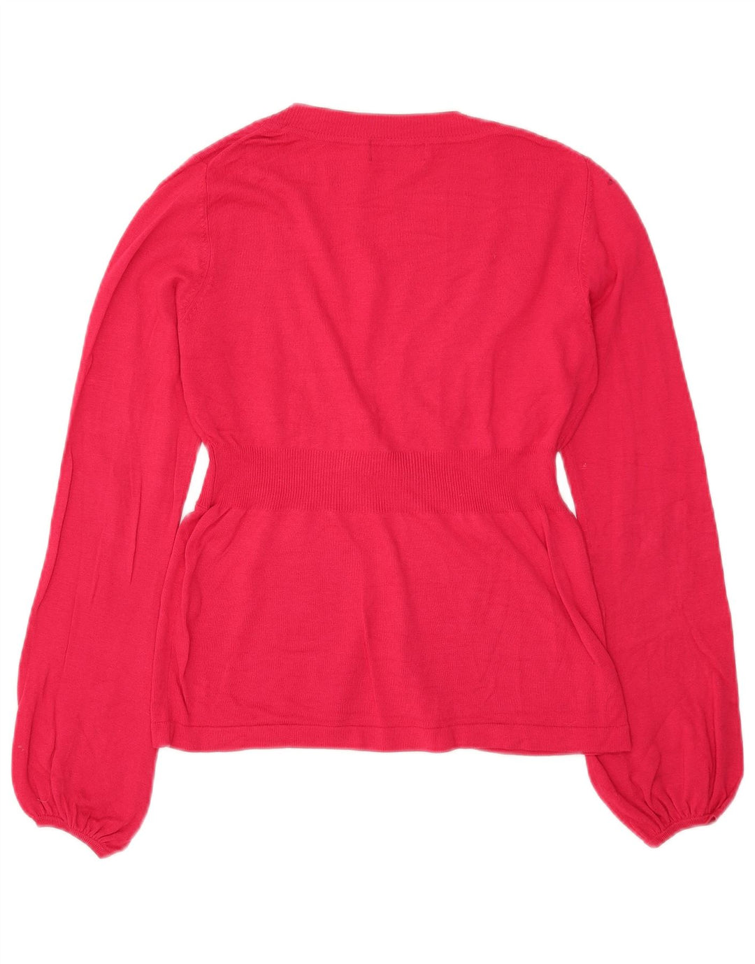 Marks & Spencer Suéter tipo cárdigan para mujer UK 8 Small Viscosa rosa