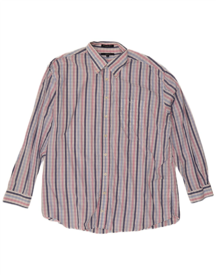 Gant Camisa Regular Fit para Hombre 2XL Algodón A Cuadros Multicolor