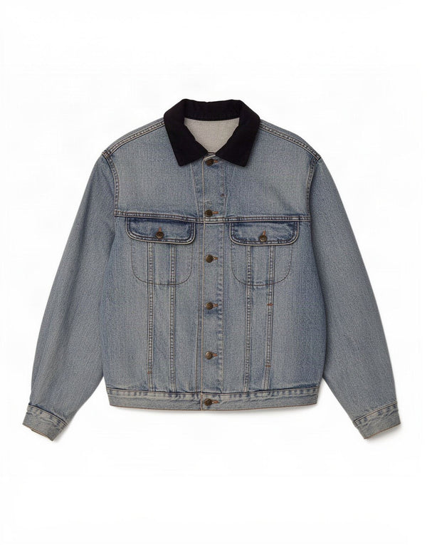 Vintage Mens Denim Jacket UK 42 XL Blue