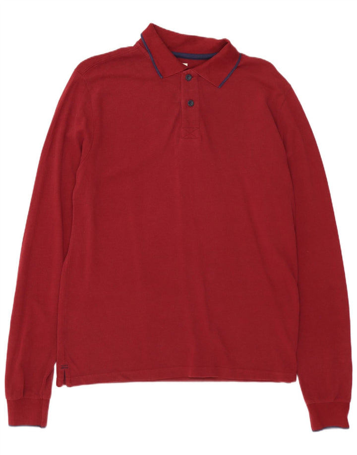 NORTH SAILS Polo de manga larga para hombre pequeño rojo