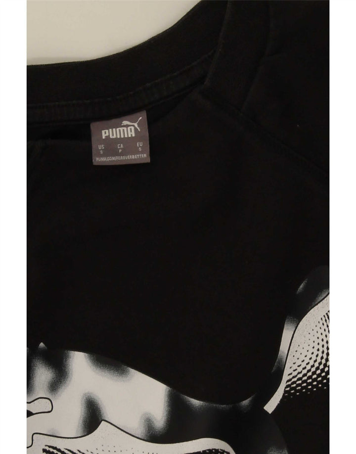 Puma - Sudadera gráfica para mujer, talla 10, color negro