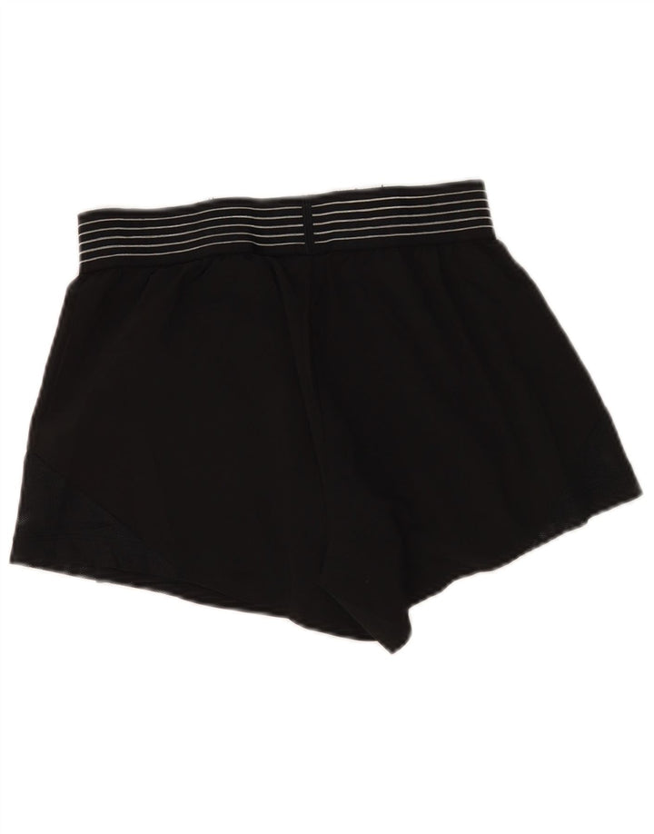 Nike Pantalones cortos deportivos Dri Fit para mujer UK 8 Small Poliéster negro