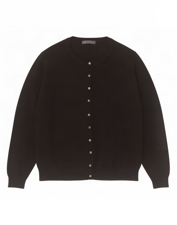 Marks & Spencer Cárdigan para Mujer UK 20 2XL Viscosa Negra