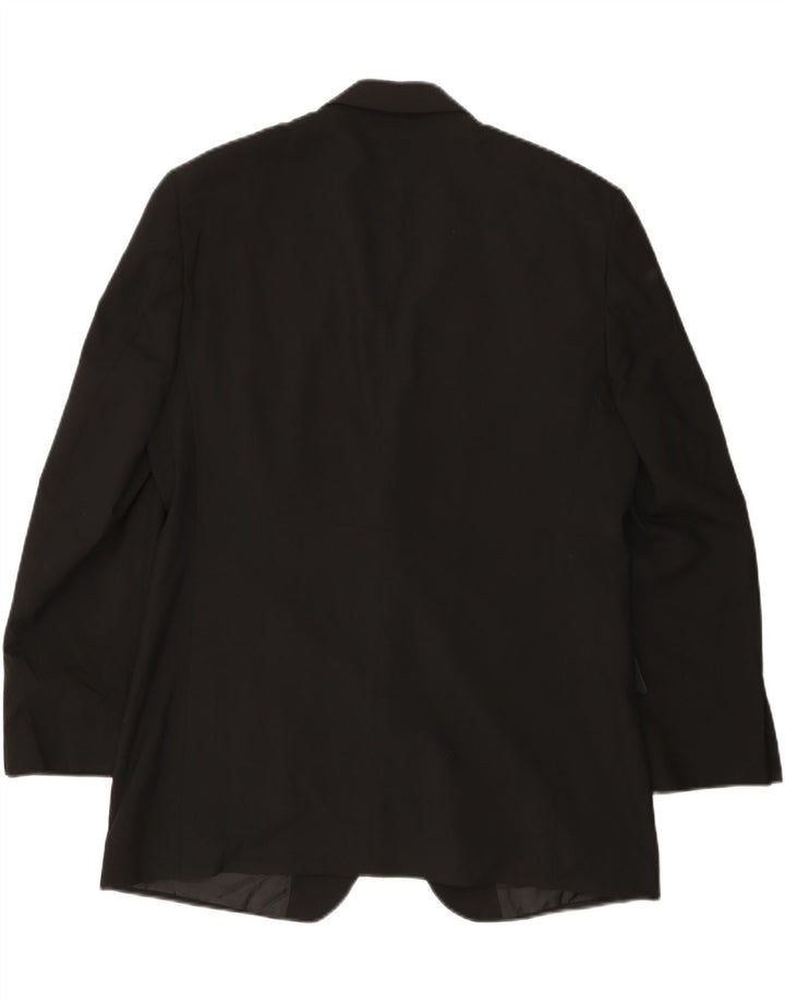 Marks & Spencer Chaqueta tipo blazer de 2 botones para hombre UK 38 Mediano Negro Poliéster
