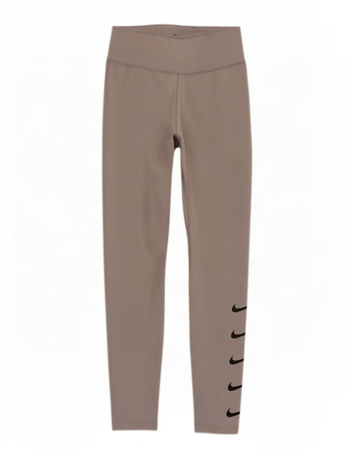Nike - Leggings gráficos Dri Fit para mujer, talla 40, poliéster gris medio