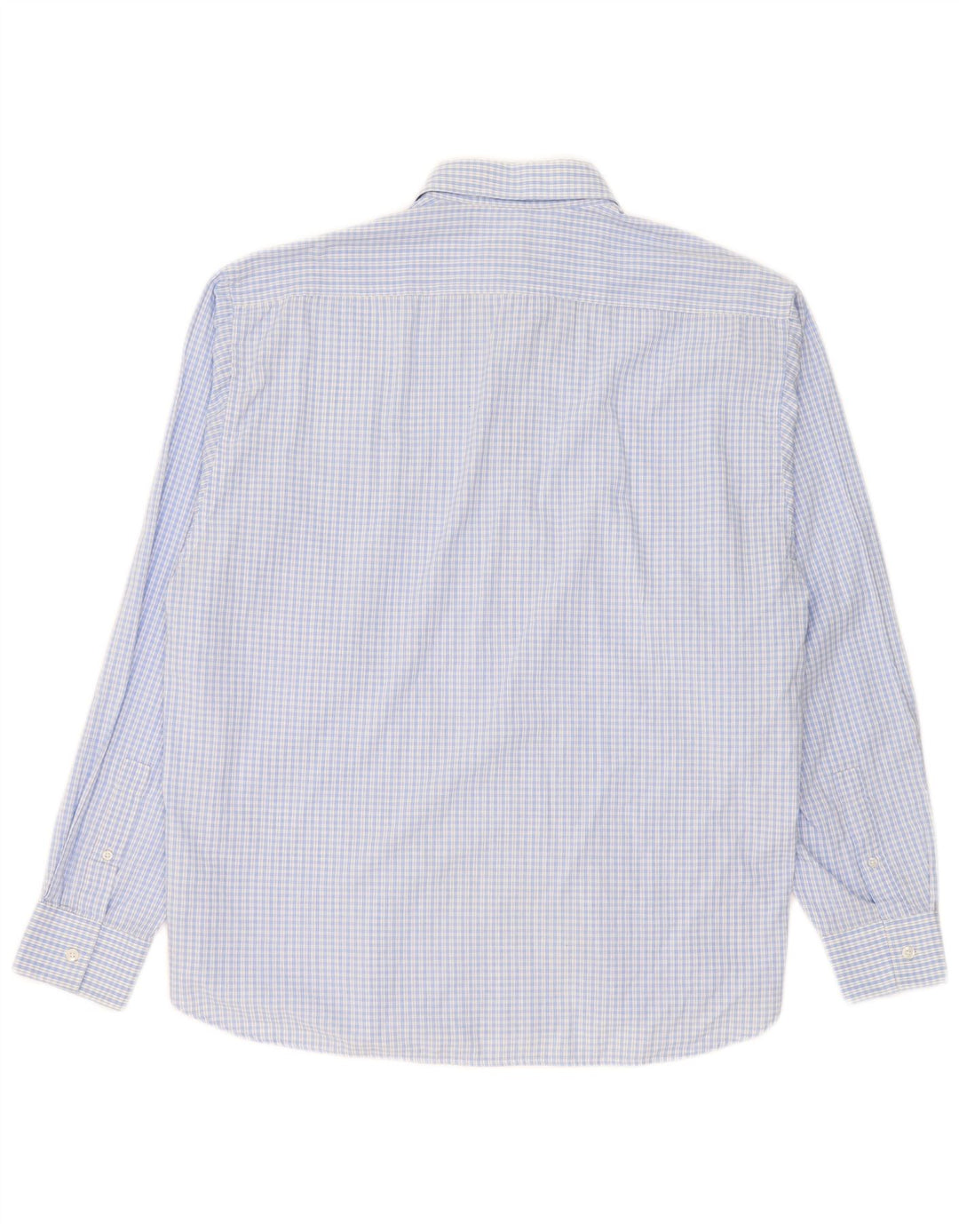 Yves Saint Laurent Camisa Hombre 2XL Algodón A Cuadros Azul