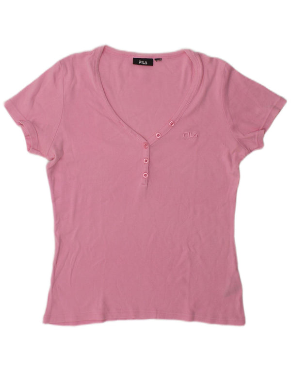 Fila Camiseta para mujer Top UK 44 Algodón rosa medio