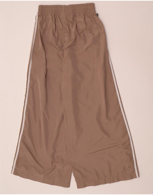 Adidas Pantalones de chándal de pierna ancha para mujer UK 8/10 Small Beige