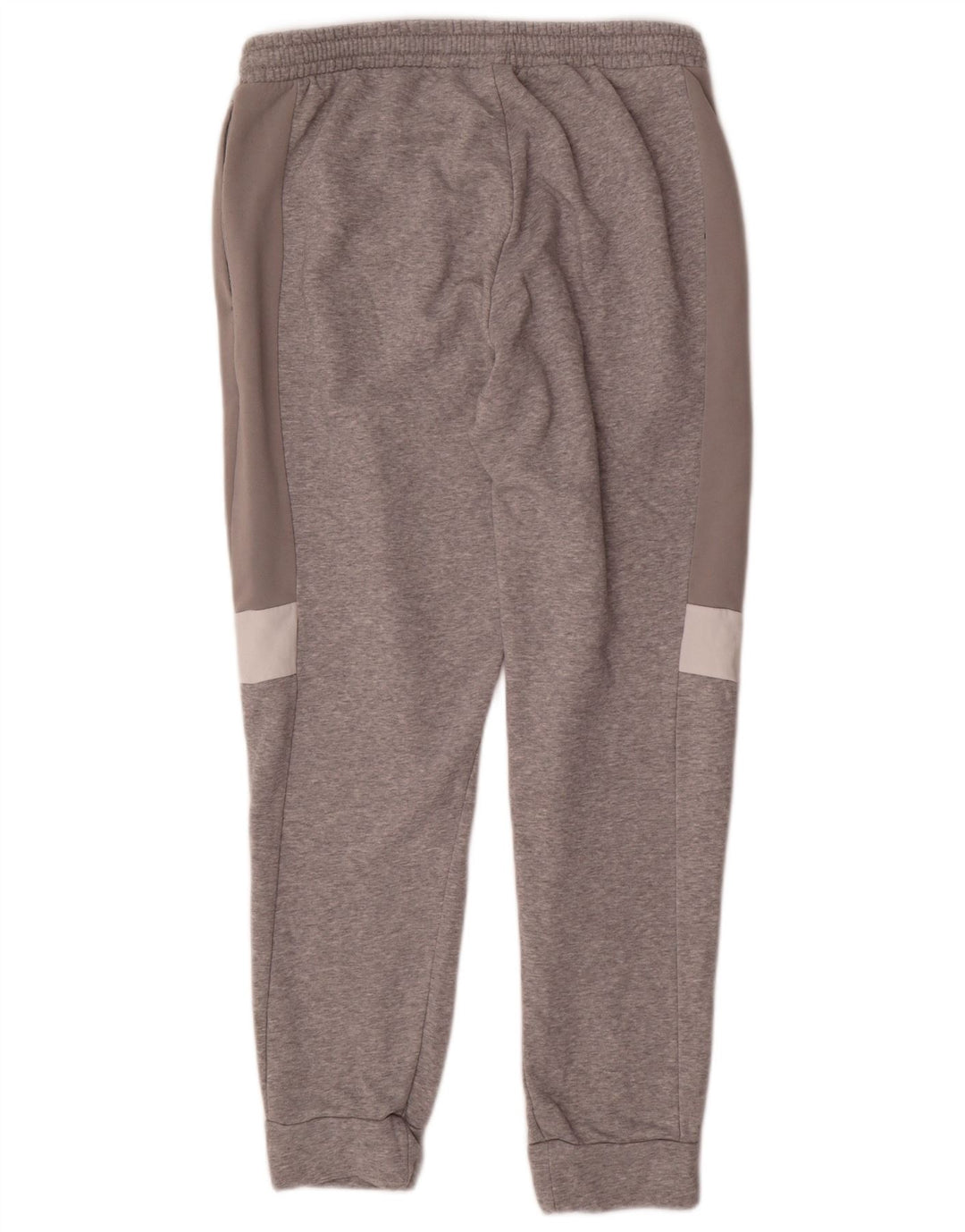 ADIDAS Hombre Pantalones De Chándal Joggers Grande Gris Colorblock Algodón