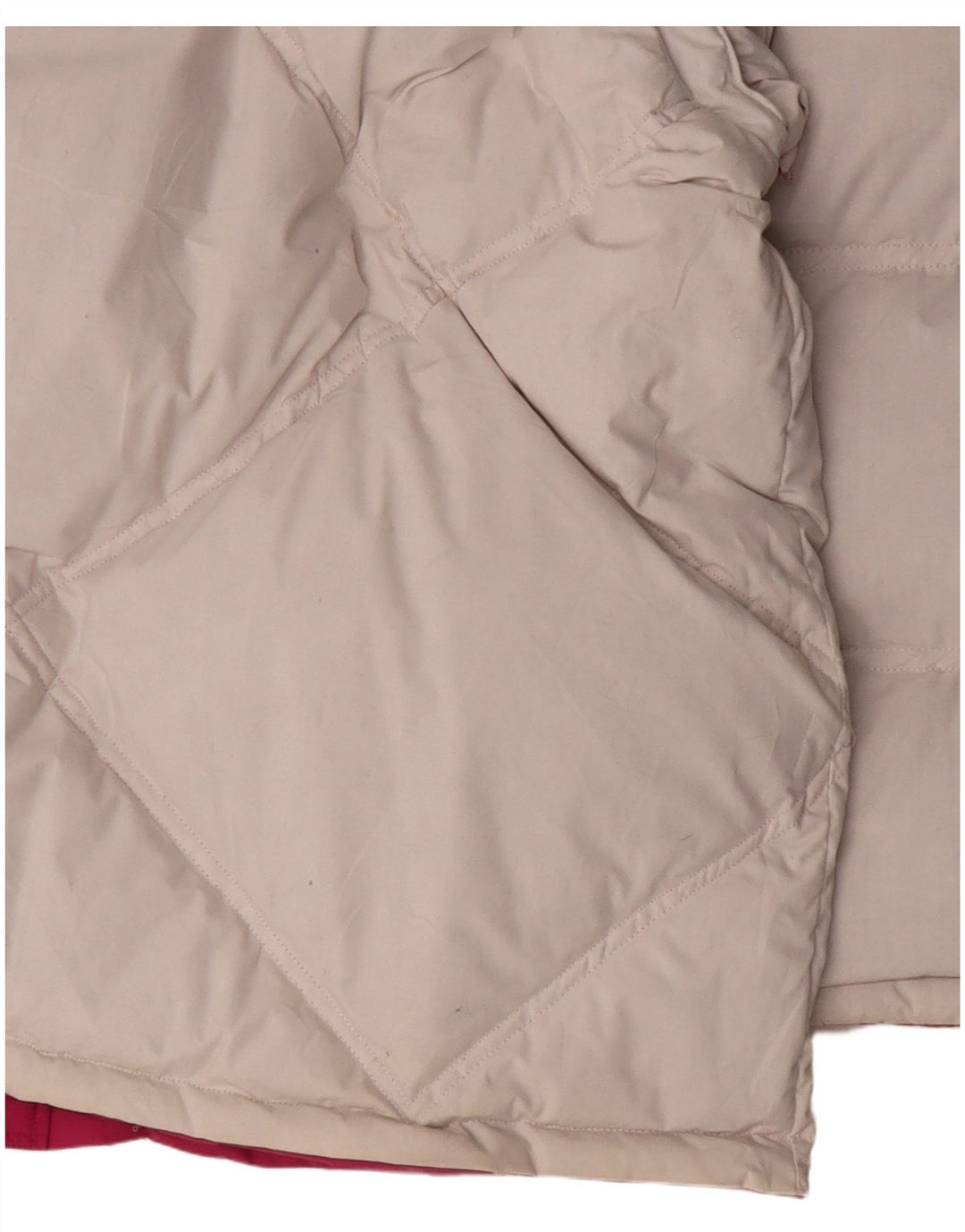 Diadora Chaqueta acolchada reversible con capucha para hombre, talla 40, poliéster rosa grande